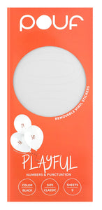 Playful Numbers - White