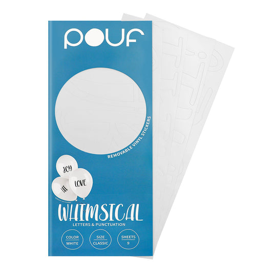 Whimsical Letters - White