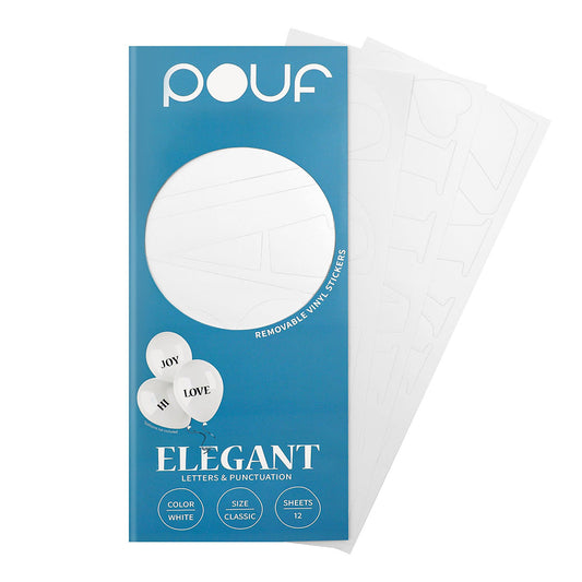 Elegant Letters - White